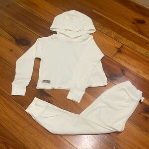 Polo Waffle-Knit Boxy Hooded Tee Sz. 6